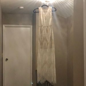 Beautiful White Lace Maxi Dress